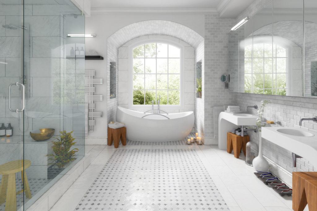 Renovation of an old building bathroom