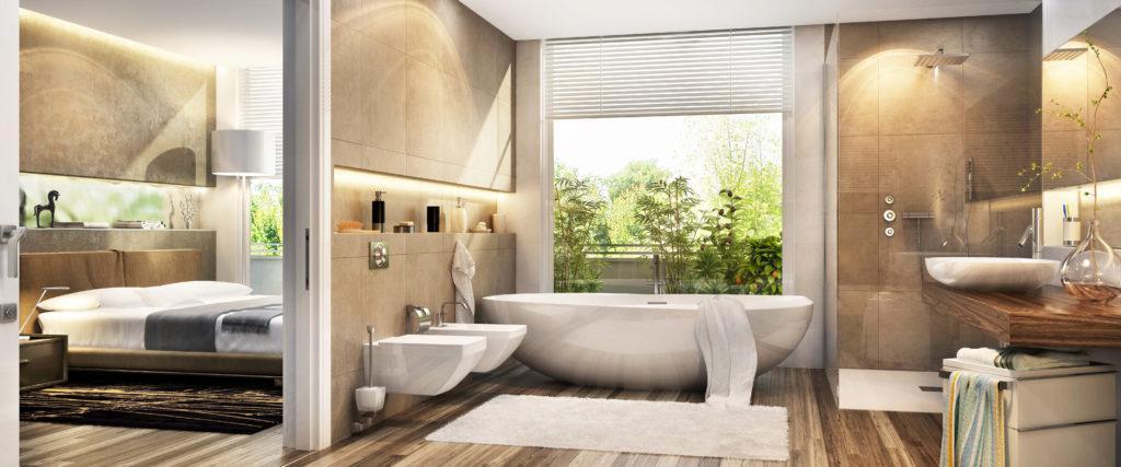 wooden-vanities-modern-bathtub