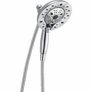 delta faucet h2okinetic in2ition dual shower head