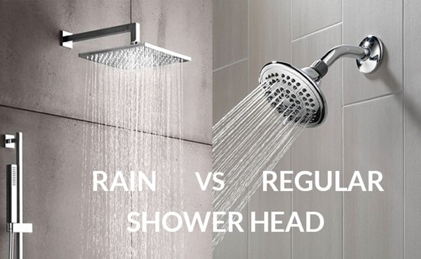 rain shower head vs regular shower head