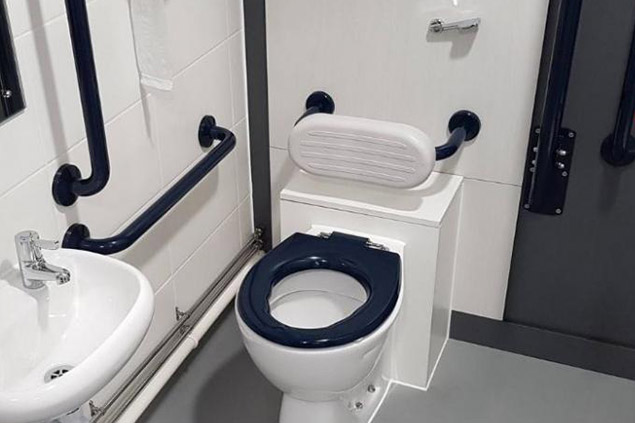disabled toilet dimensions feature