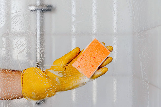 how to clean soap scum off shower glass feature
