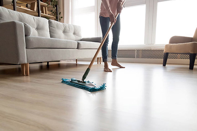 how to clean wood floors feature