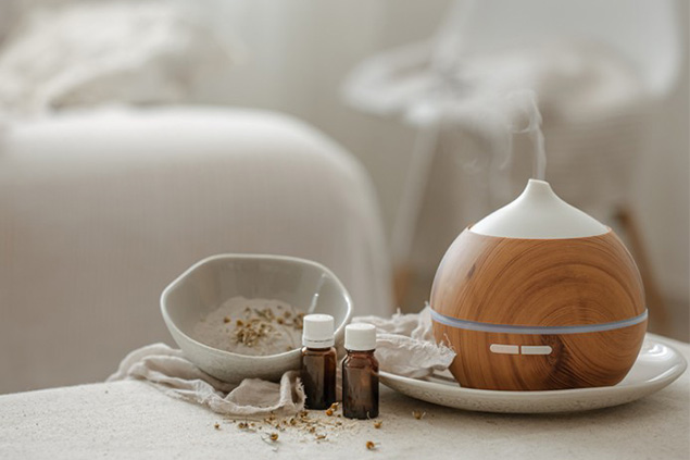 how to use essential oil diffuser feature