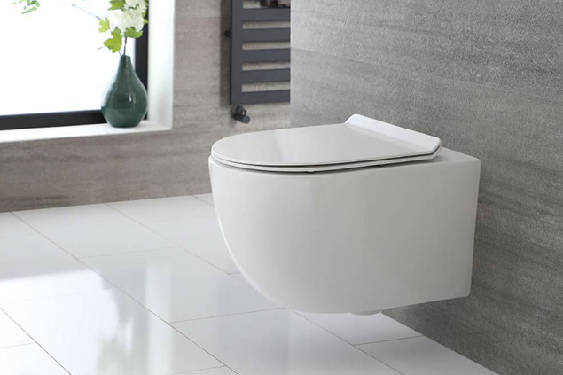 what is a rimless toilet feature