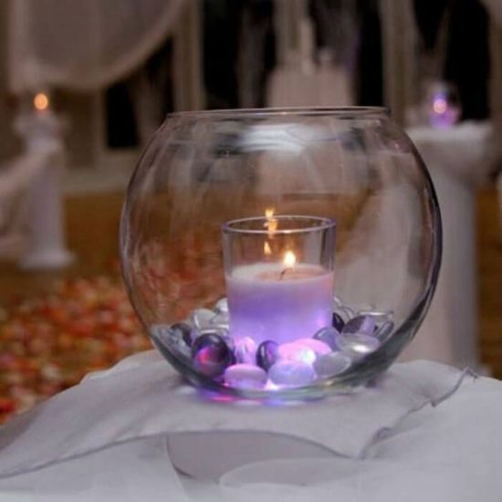 fishbowl candle design