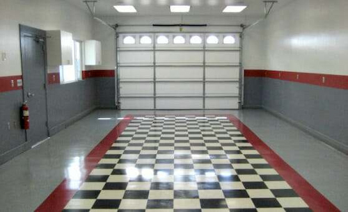 vct tile garage flooring