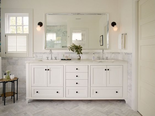 classic elegance double vanity bathroom ideas