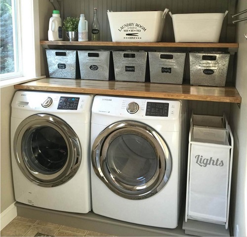 cozy country laundry room