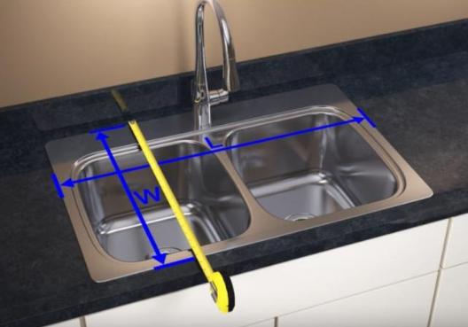 how kitchen sinks are measured