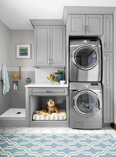 laundry room for clothes and pets