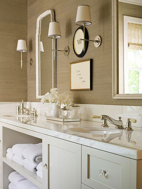 textured delight double vanity bathroom ideas