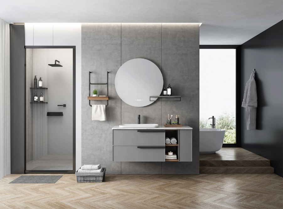 Grey Floating Bathroom Vanity